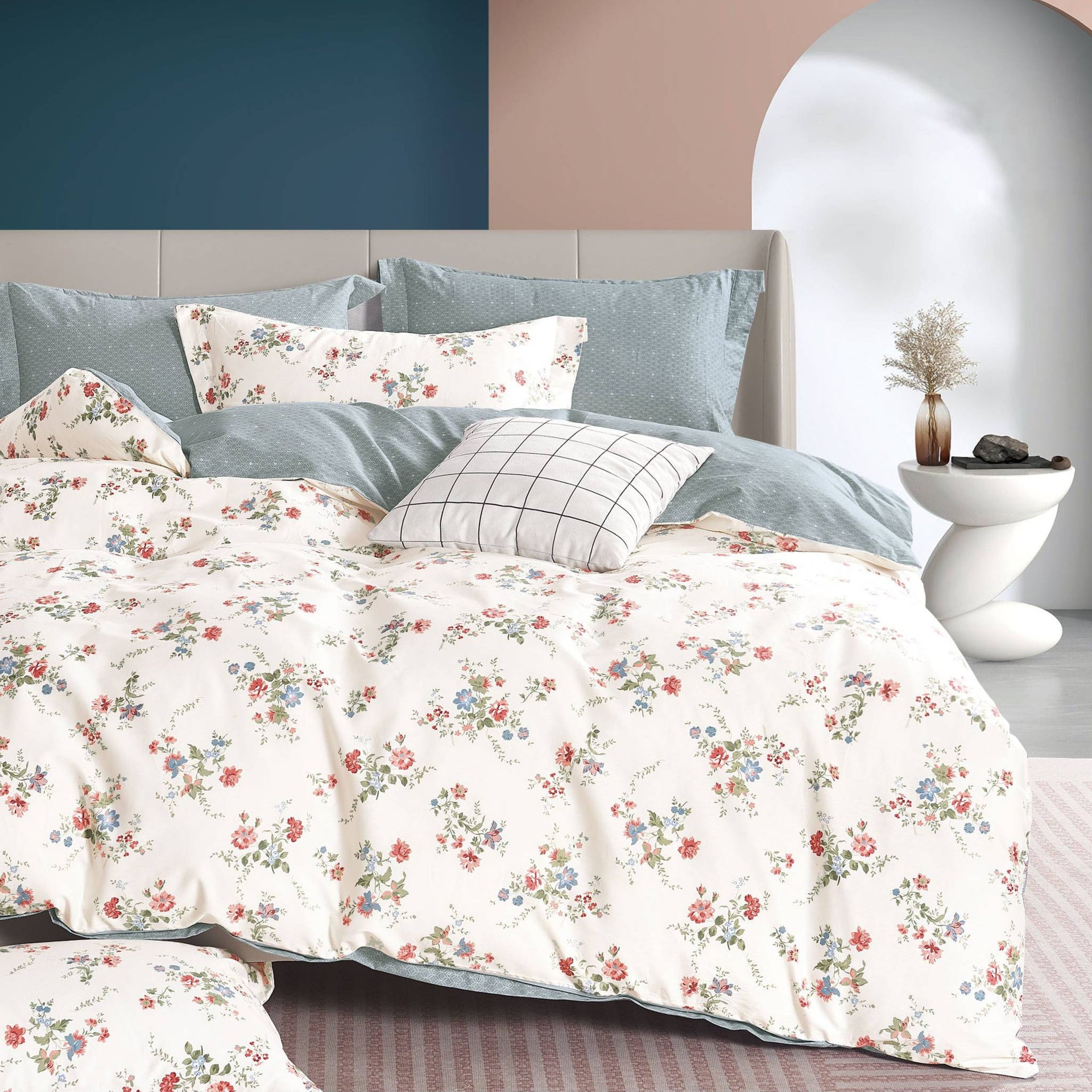 elise: 100% Cotton 930TC - Victorine Bed Set Inclusive of Duvet Cover