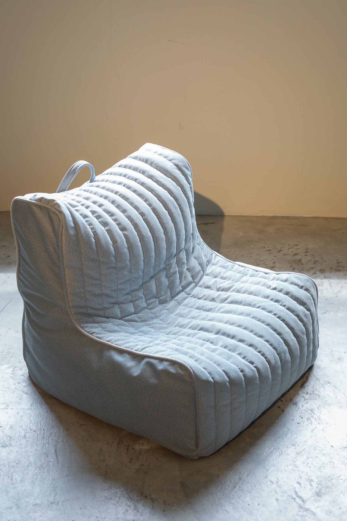 Poufy Beanbag Single Sofa - Sky
