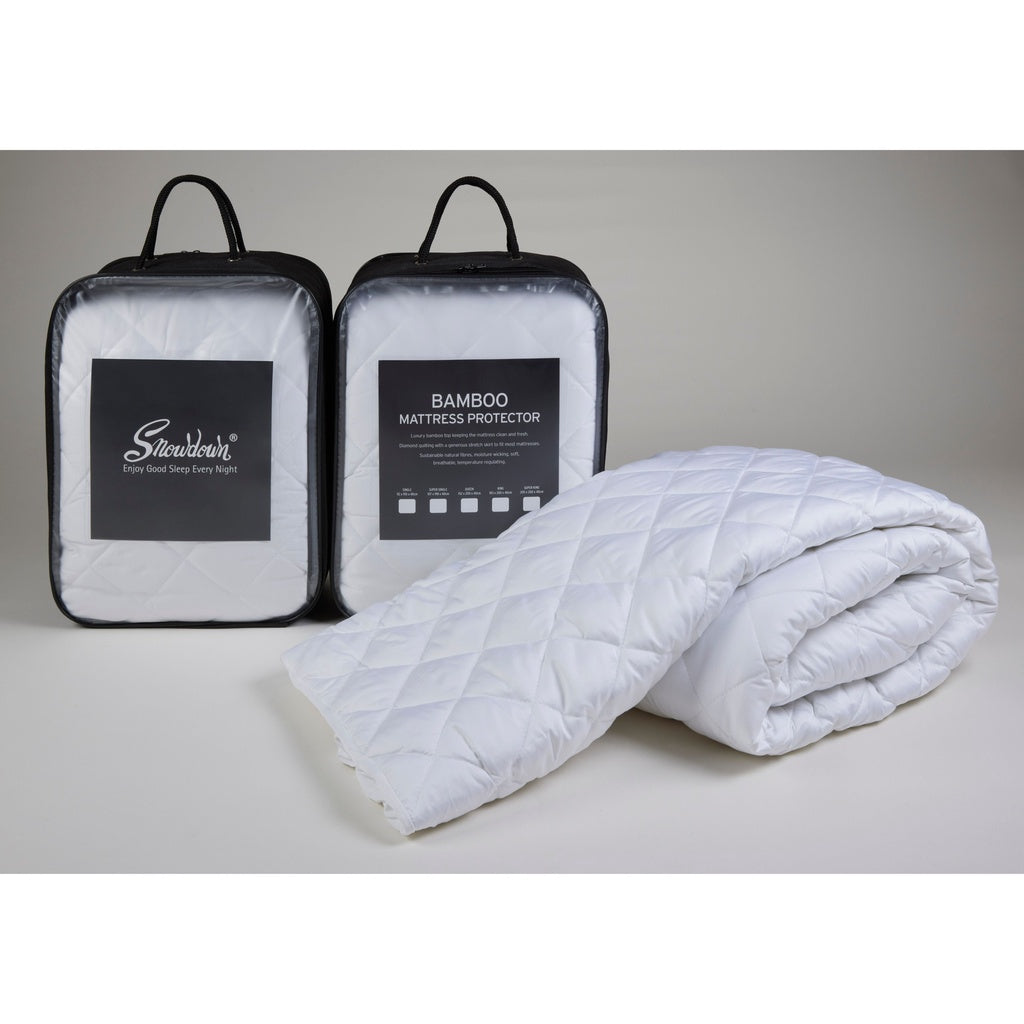 Bamboo Mattress Protector - All Around Fitted with Quilting
