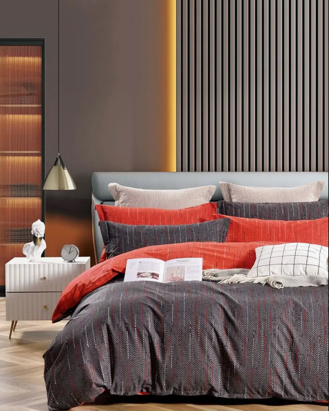 elise: 100% Cotton 930TC Valencia Prints - Affinity Bed Set Inclusive of Duvet Cover