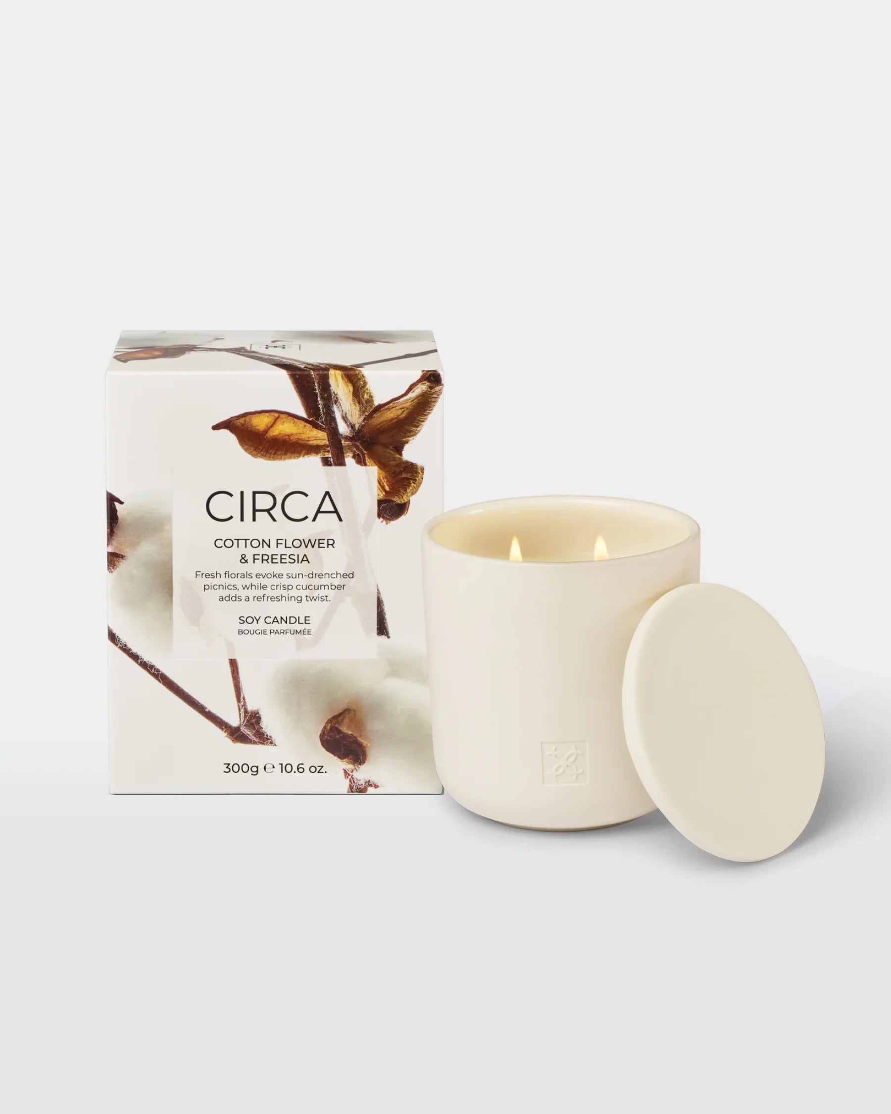 Circa Candle 350g | Cotton Flower & Freesia