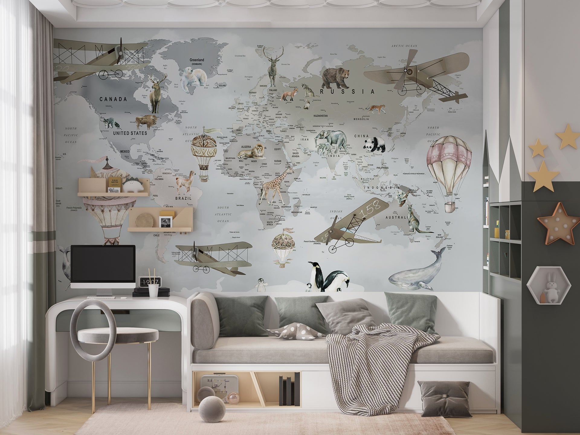 Explorer’s World Wallpaper (per 10 sq ft.)