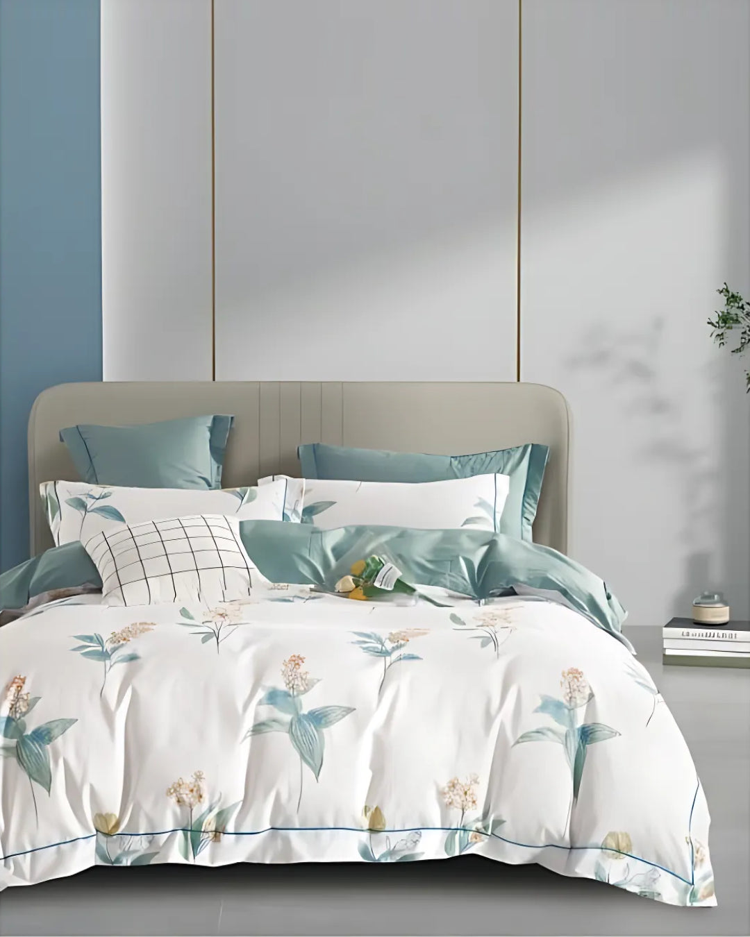 elise: 100% Cotton 930TC Valencia Prints - Florin Bed Set Inclusive of Duvet Cover