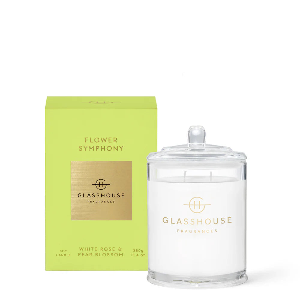 Glasshouse Soy Candle 380g - Flower Symphony