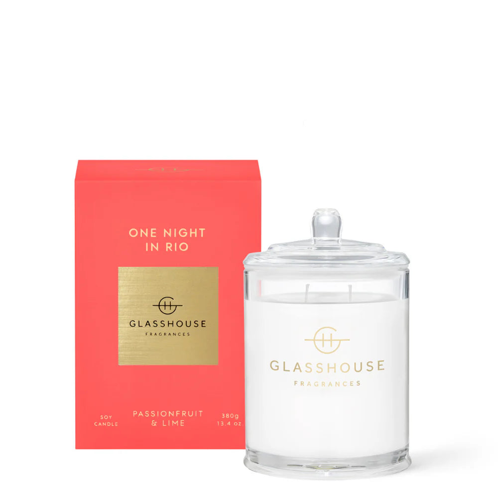 Glasshouse Soy Candle 380g - One Night in Rio