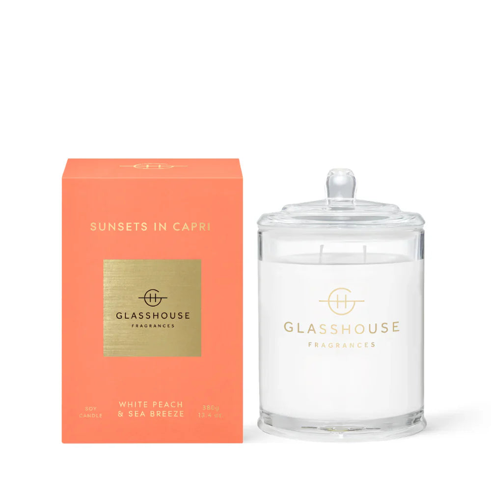 Glasshouse Soy Candle 60g - Sunsets in Capri