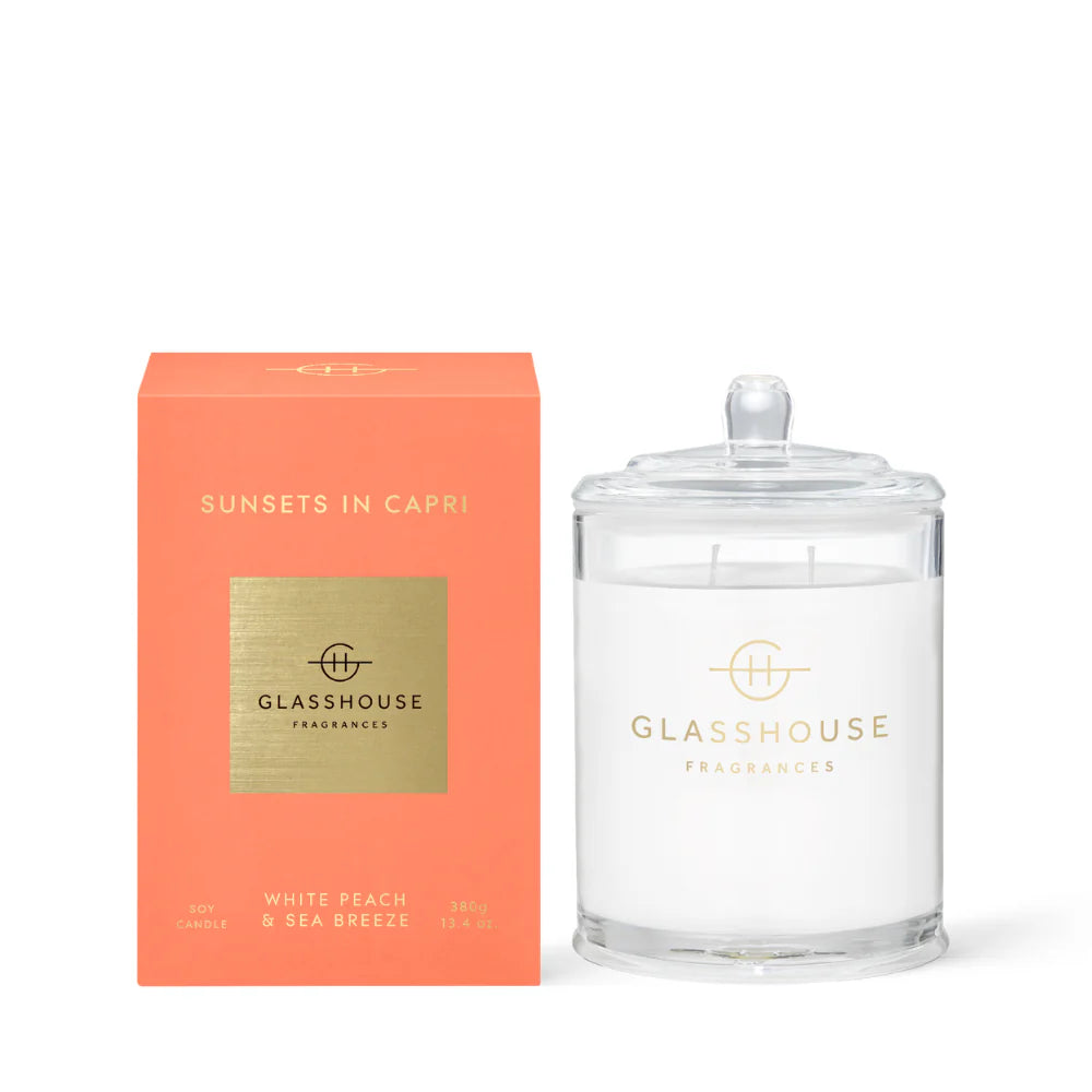Glasshouse Soy Candle 380g - Sunsets in Capri
