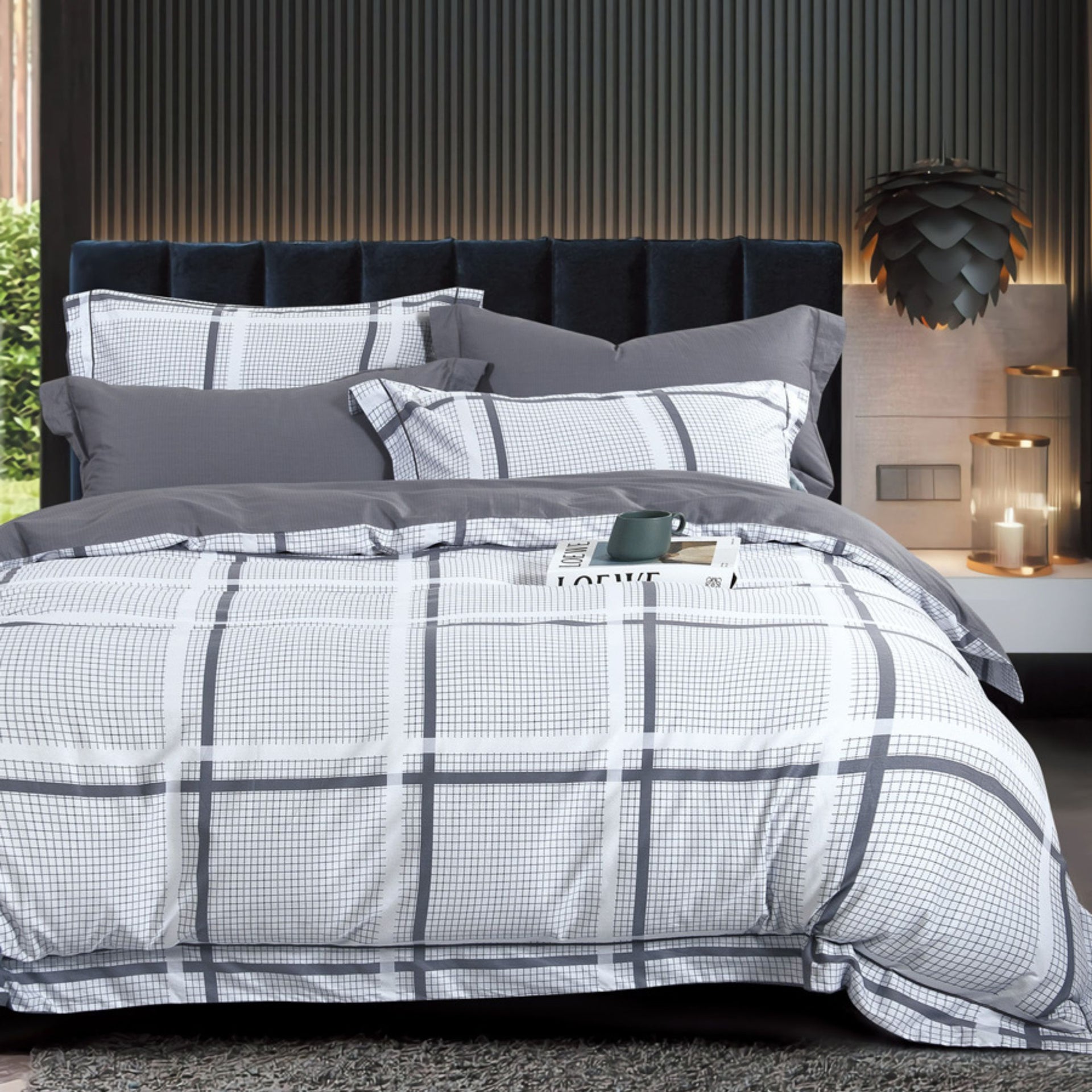 elise: 100% Cotton 930TC Valencia Prints - Renzo Bed Set Inclusive of Duvet Cover