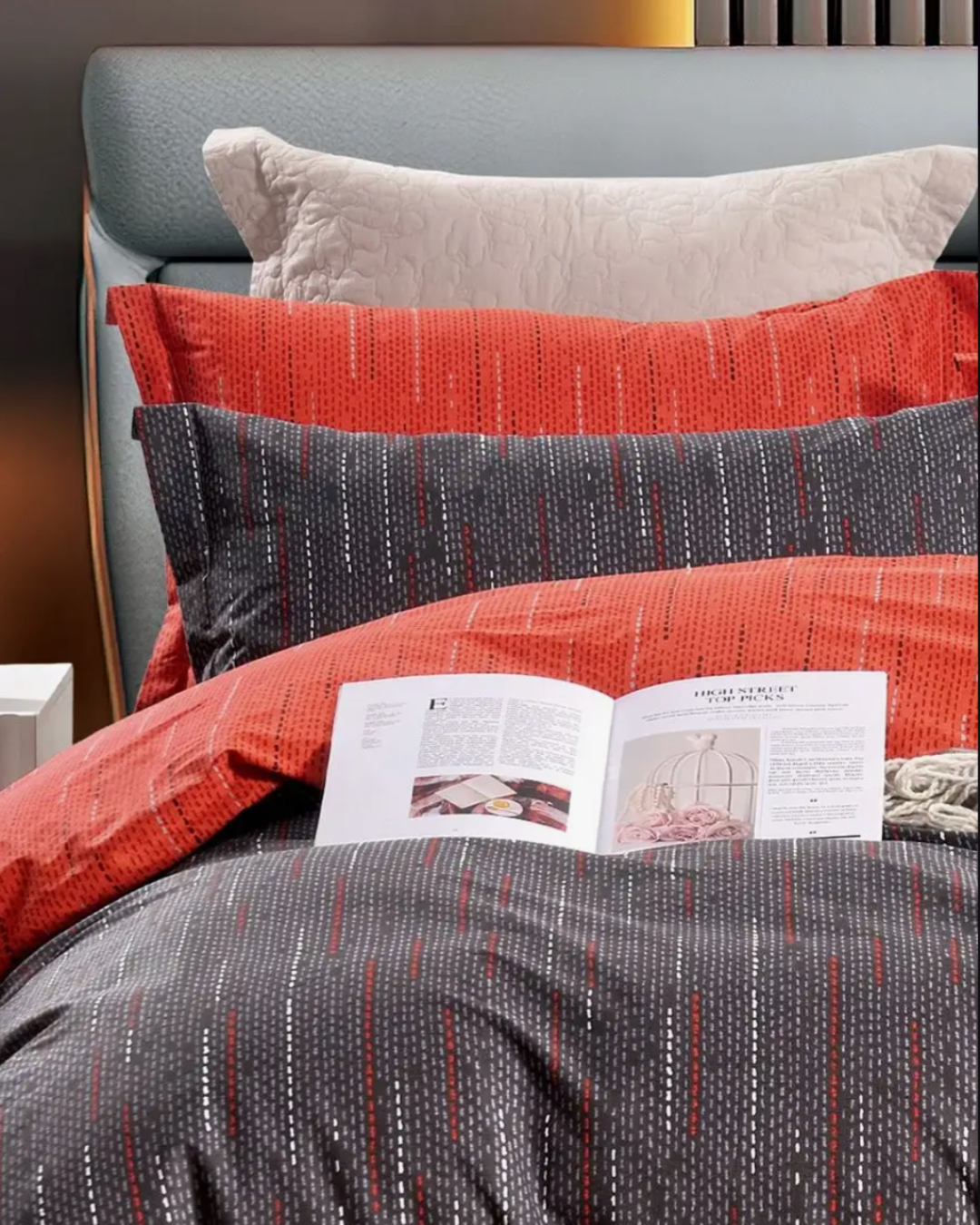 elise: 100% Cotton 930TC Valencia Prints - Affinity Bed Set Inclusive of Duvet Cover