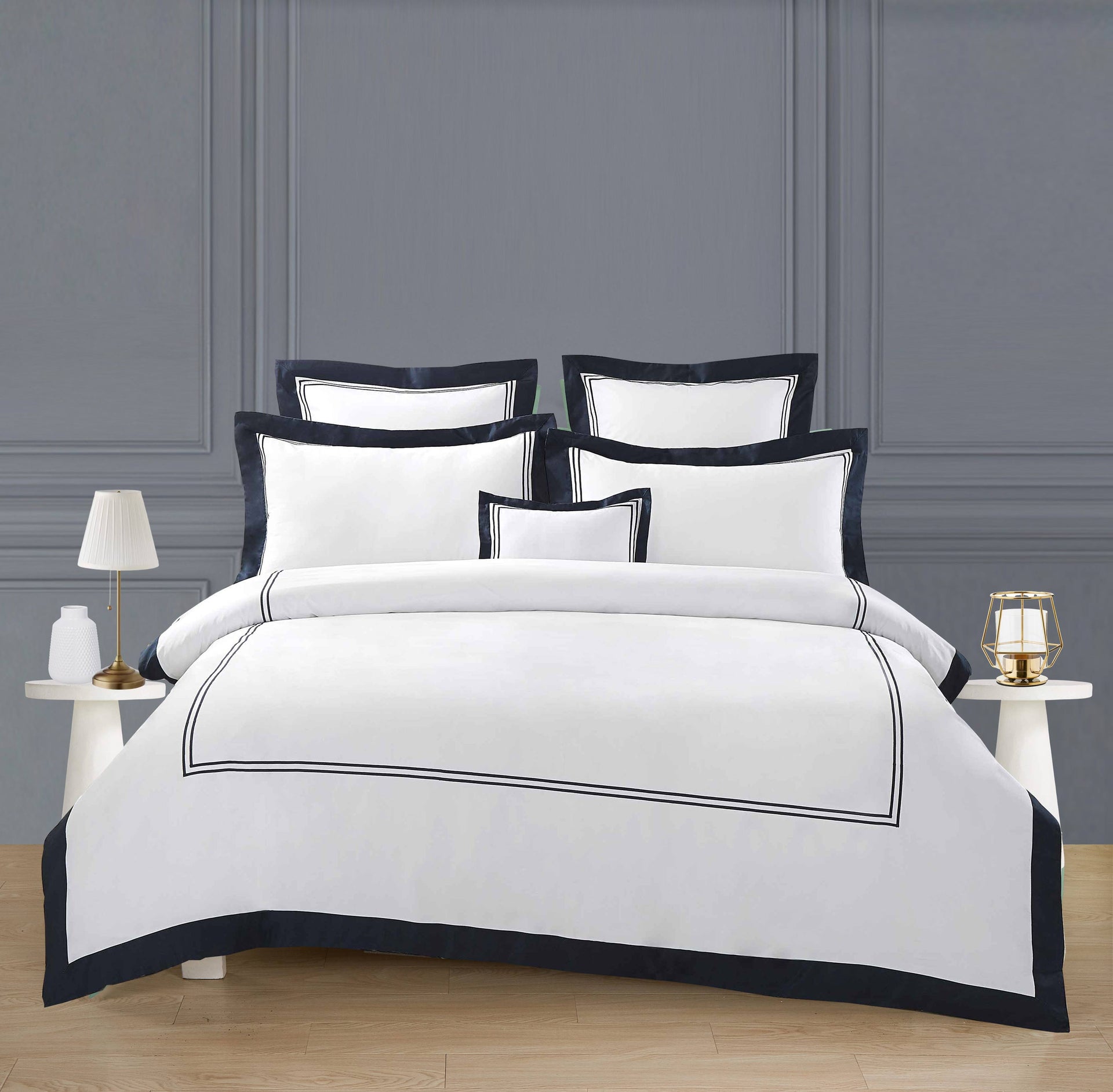 elise: 1200TC Egyptian Cotton Tre Misto Inclusive of Duvet Cover Set - Infinity