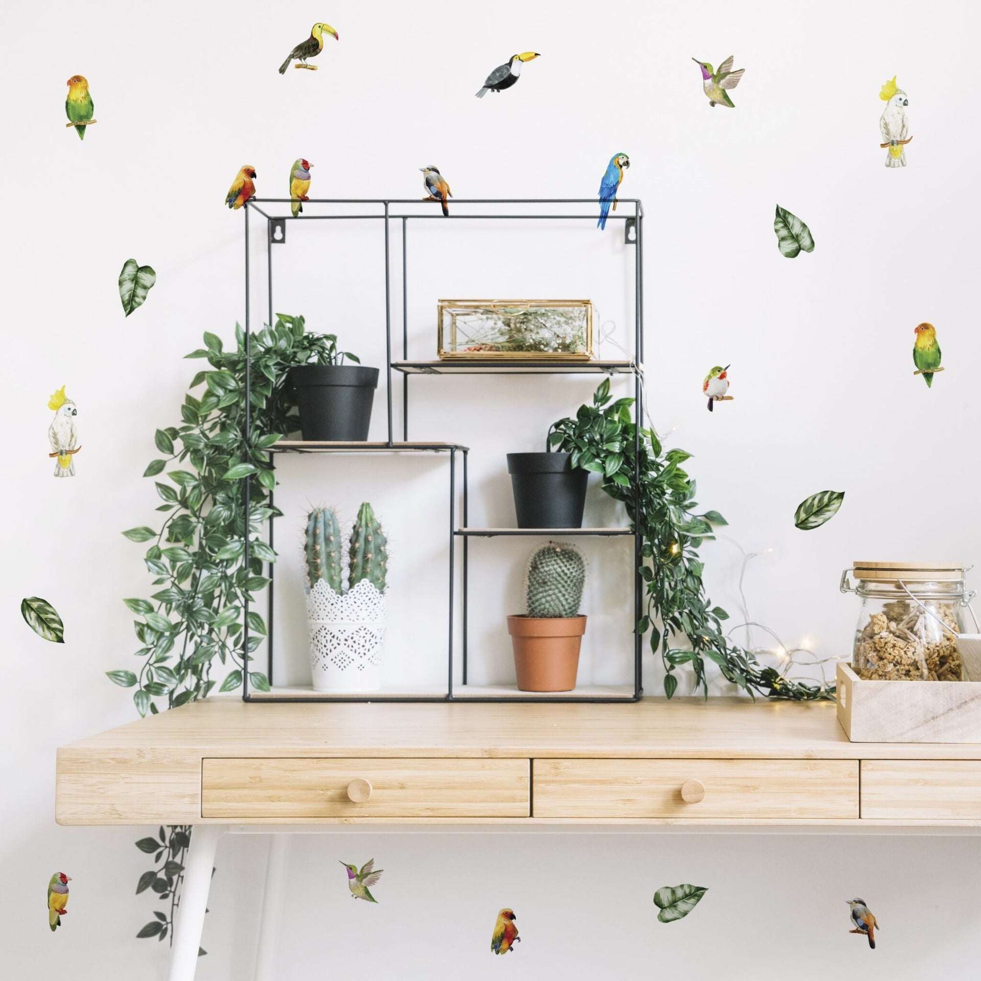 Wall Decals – Birds In Paradise II on wall