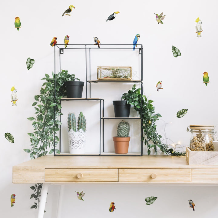 Wall Decals – Birds In Paradise II on wall