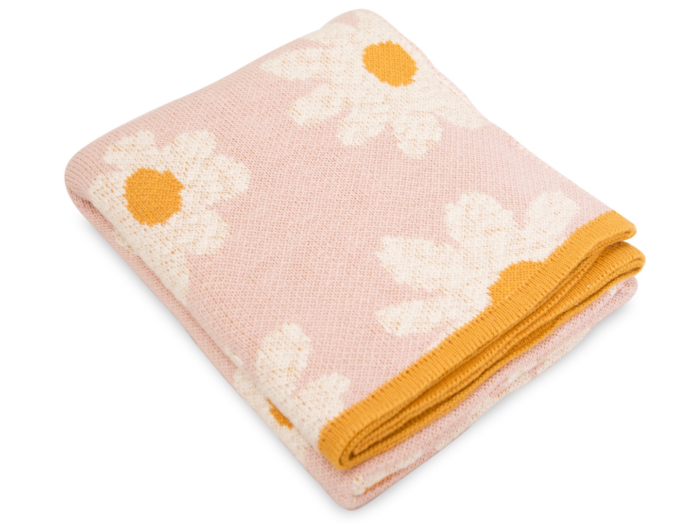 Pomme - Floral Snuggles: 100% Cotton Sunshine Baby Blanket