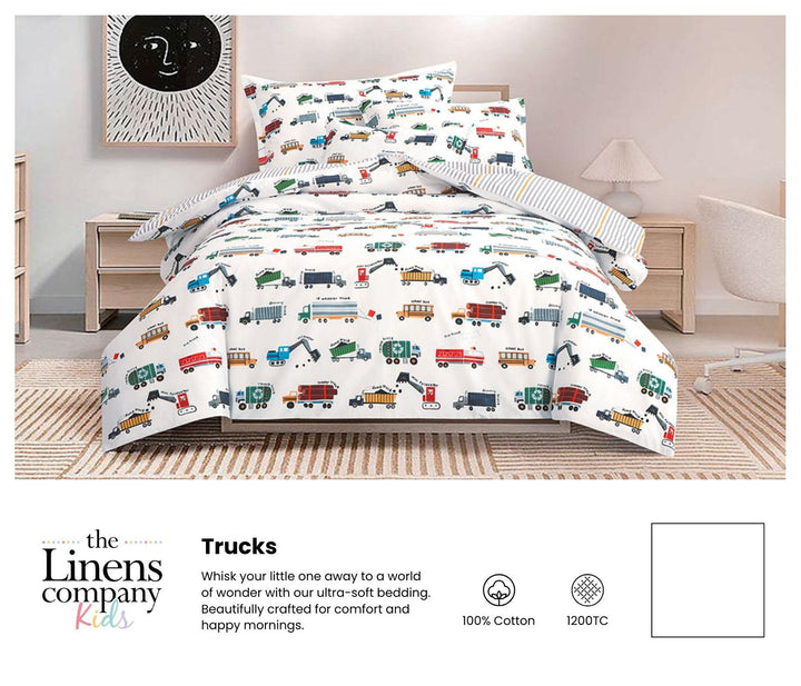 New Trucks Single Light Comforter Set