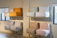 Poufy Beanbag Single Sofa - Pearl