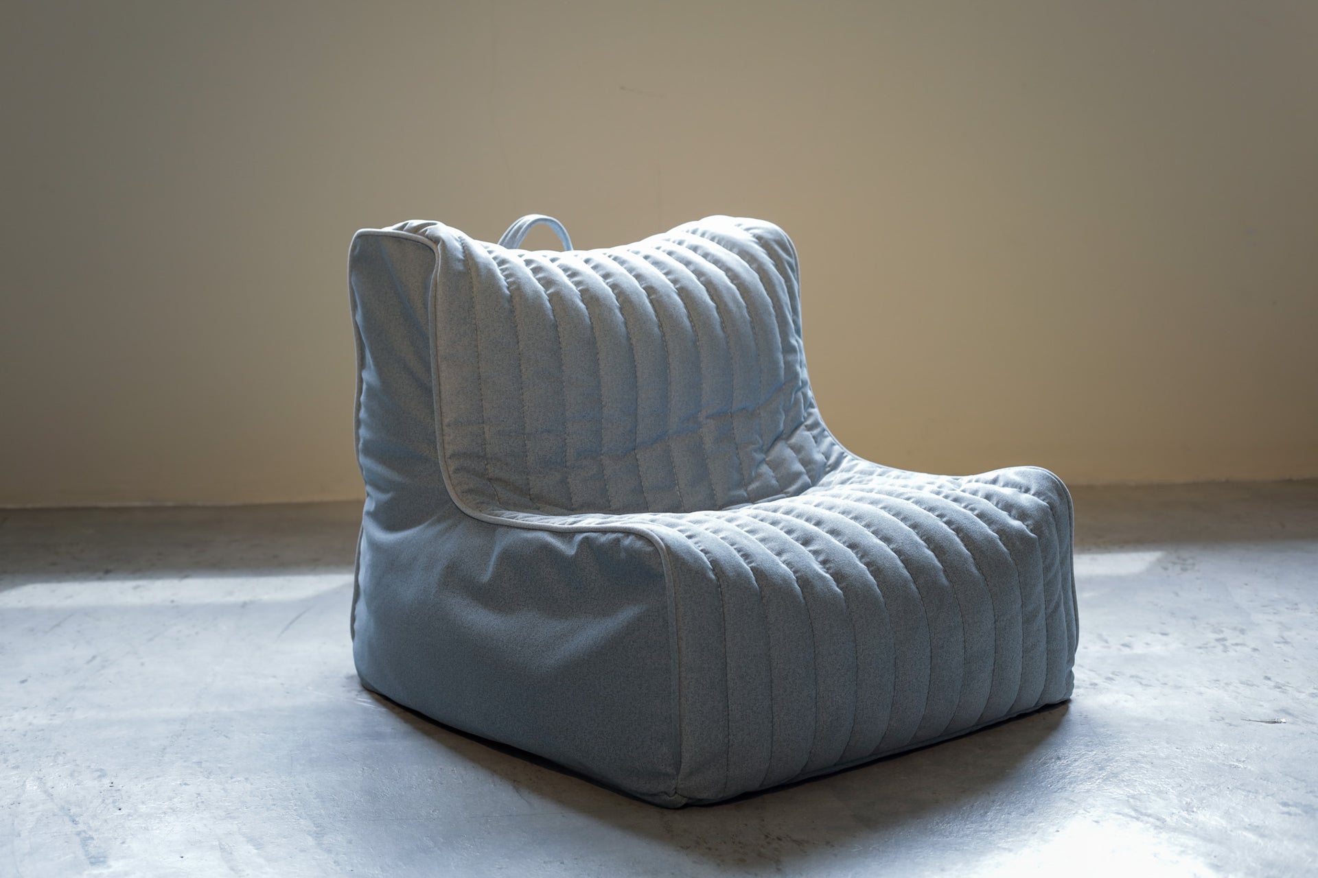 Poufy Beanbag Single Sofa - Sky