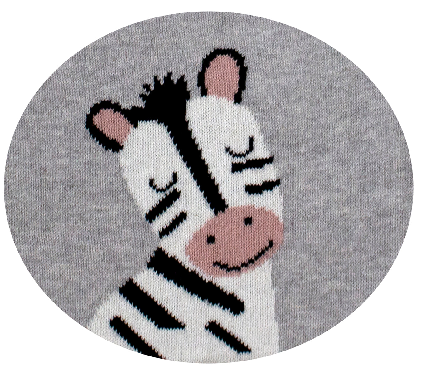 Pomme - Playful Zebra Baby Bib - Fun and Functional for Toddlers | 100% Cotton, Knitted and Dyed