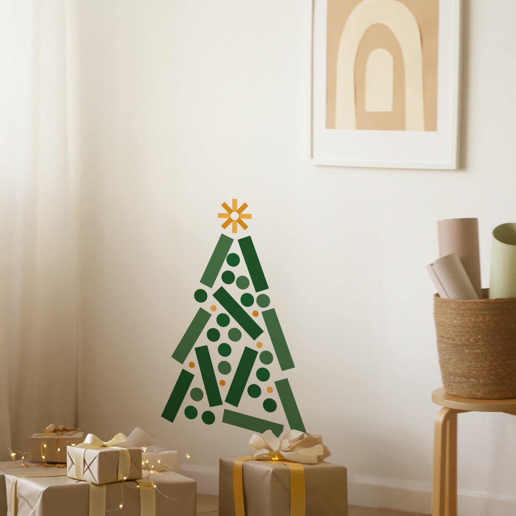 Wall Decals – Build Your Own X'mas Tree II on wall