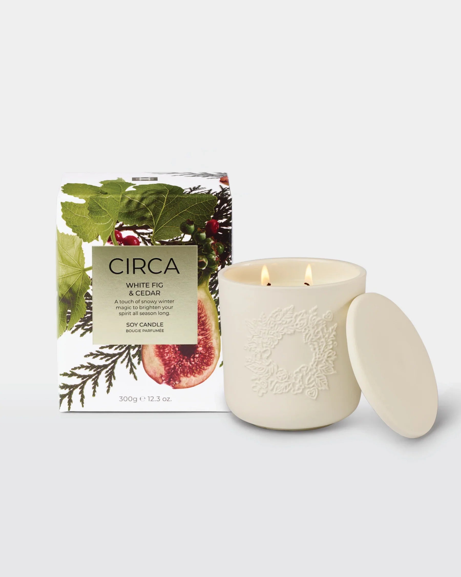 Circa Candle 300g | White Fig & Cedar - Christmas 2025