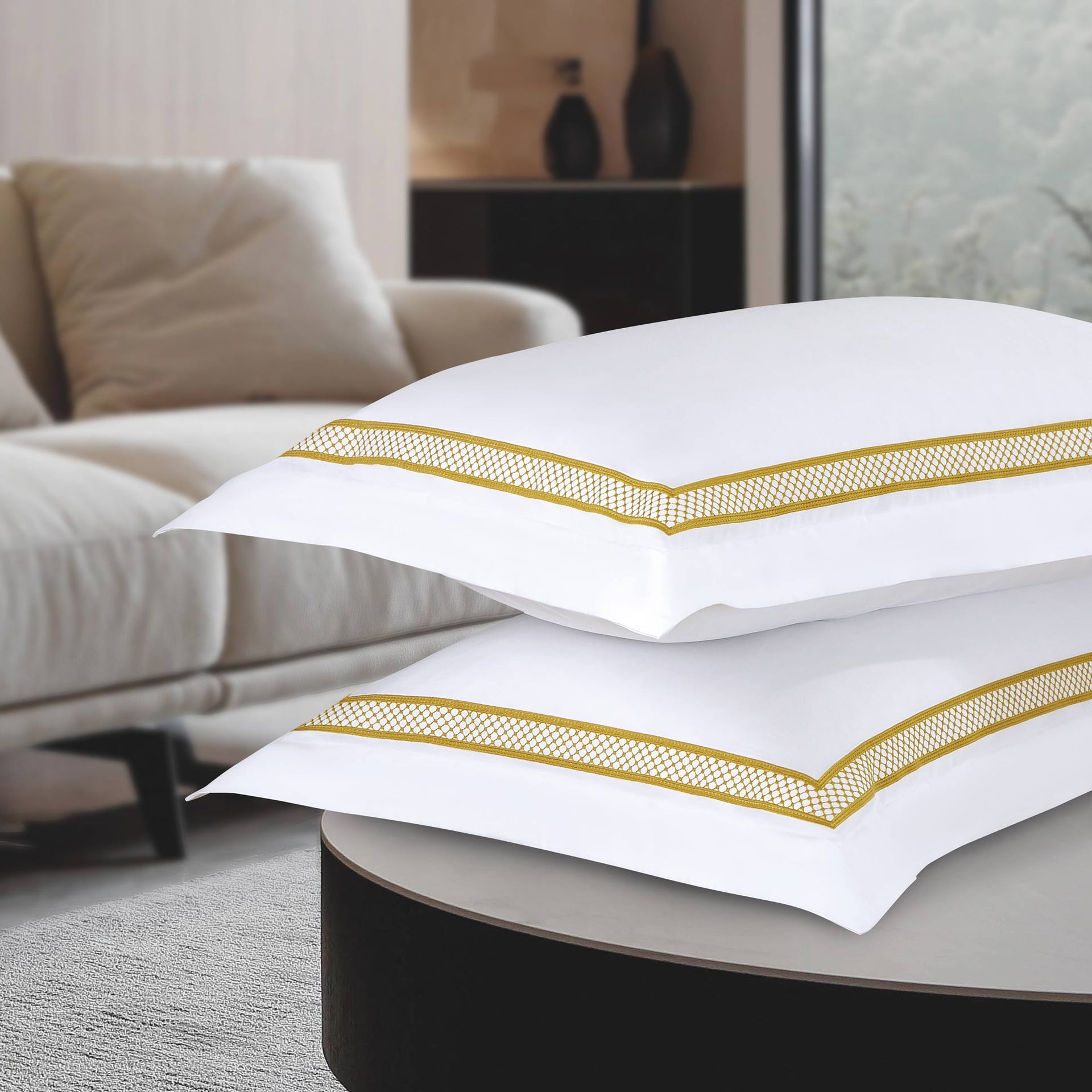 elise: 1200TC Embroidered Egyptian Cotton Set Inclusive of Duvet Cover - Millenia