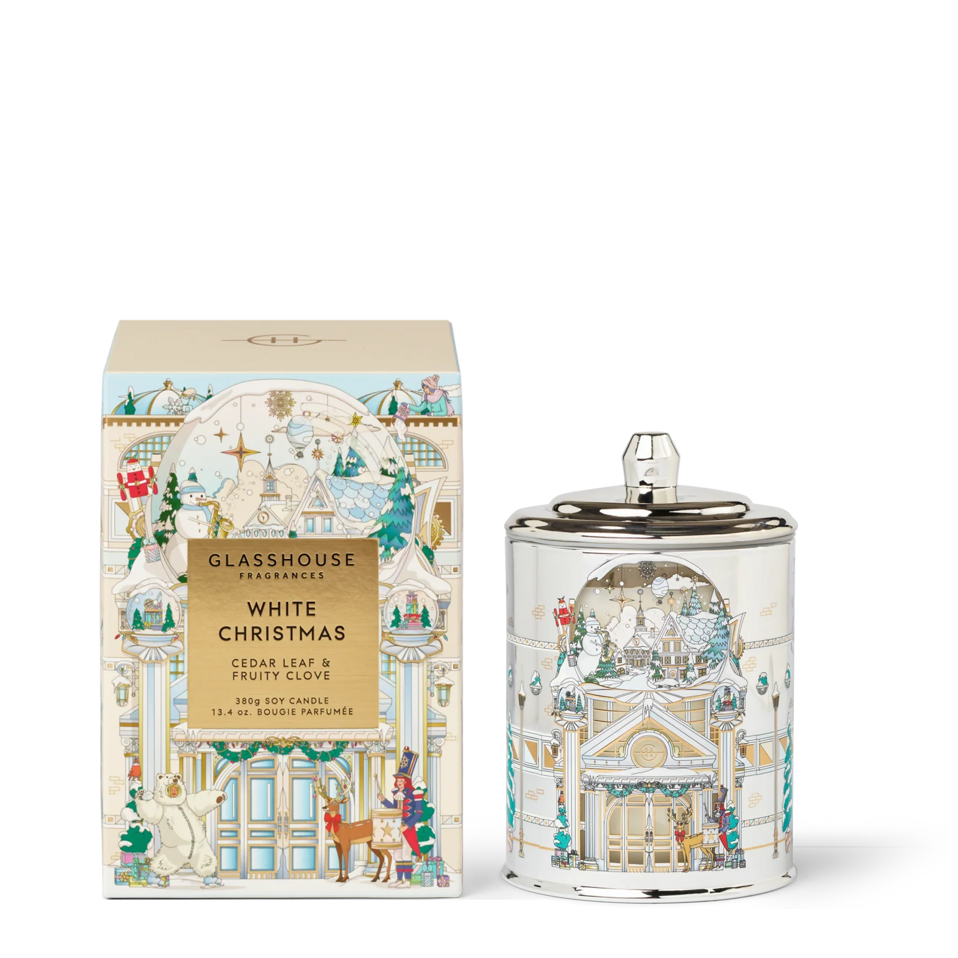 Glasshouse Candle 380g | White Christmas 2025 (Limited Edition)