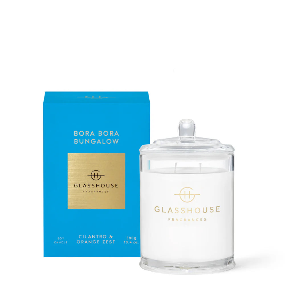 Glasshouse Soy Candle 380g - Bora Bora Bungalow