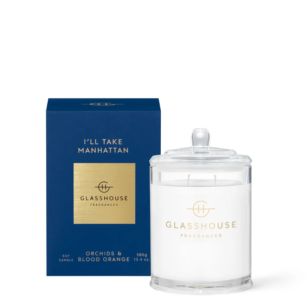 Glasshouse Soy Candle 380g - I'll Take Manhattan