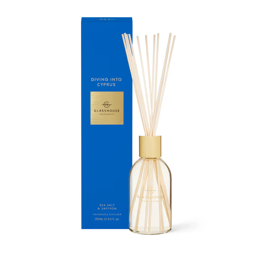 Glasshouse Fragrance Diffuser 250ml - Diving into Cyprus (Buy 2 - 22% OFF)