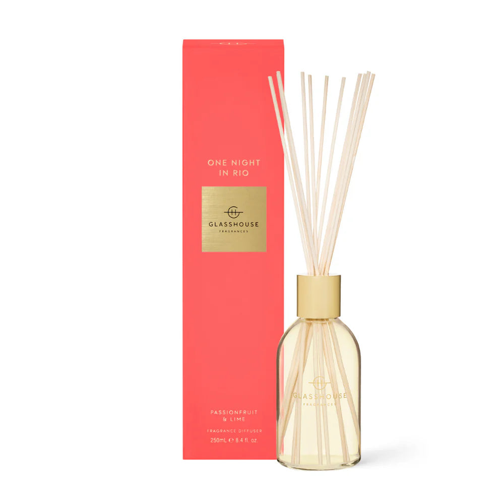 Glasshouse Fragrance Diffuser 250ml - One Night in Rio (Buy 2 - 22% OFF)