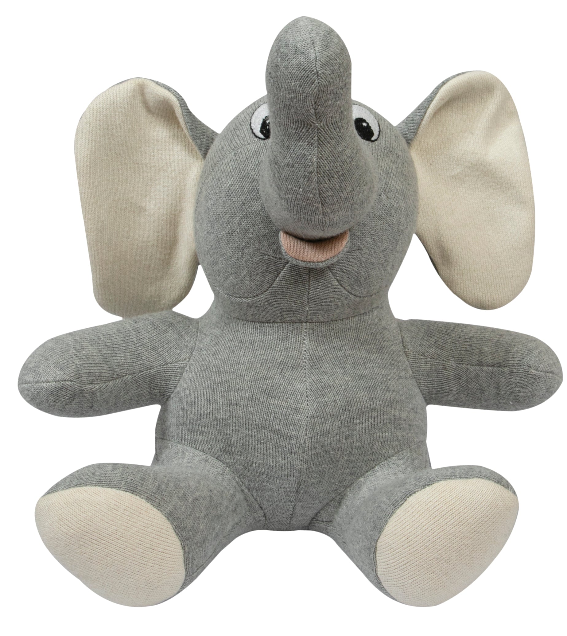 Pomme - Soft Grey Elephant Plush Toy Pair - Perfect for Cuddles and Play