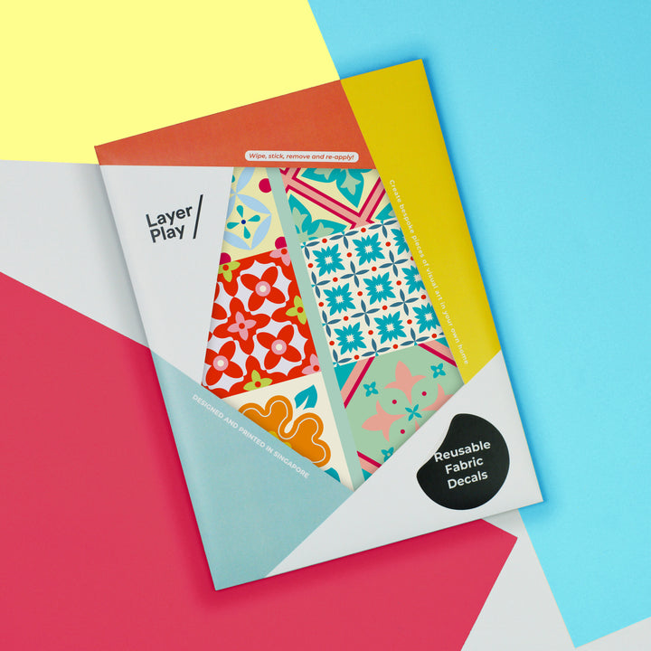 Peranakan Floral Tiles decal pack