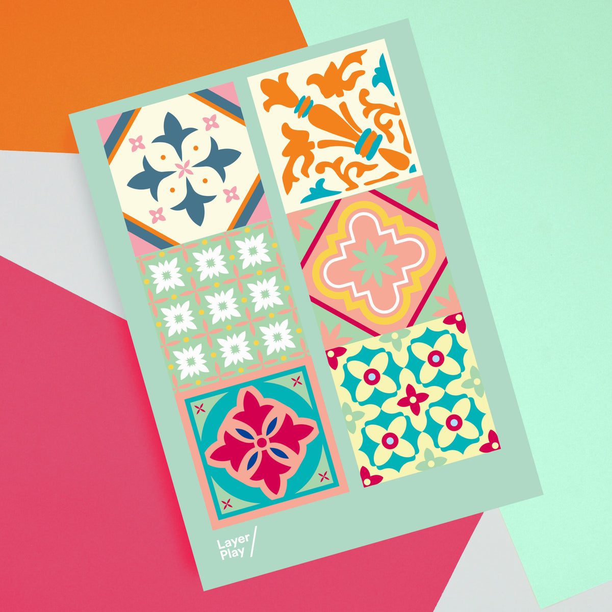 Peranakan Floral Tiles sheet 2