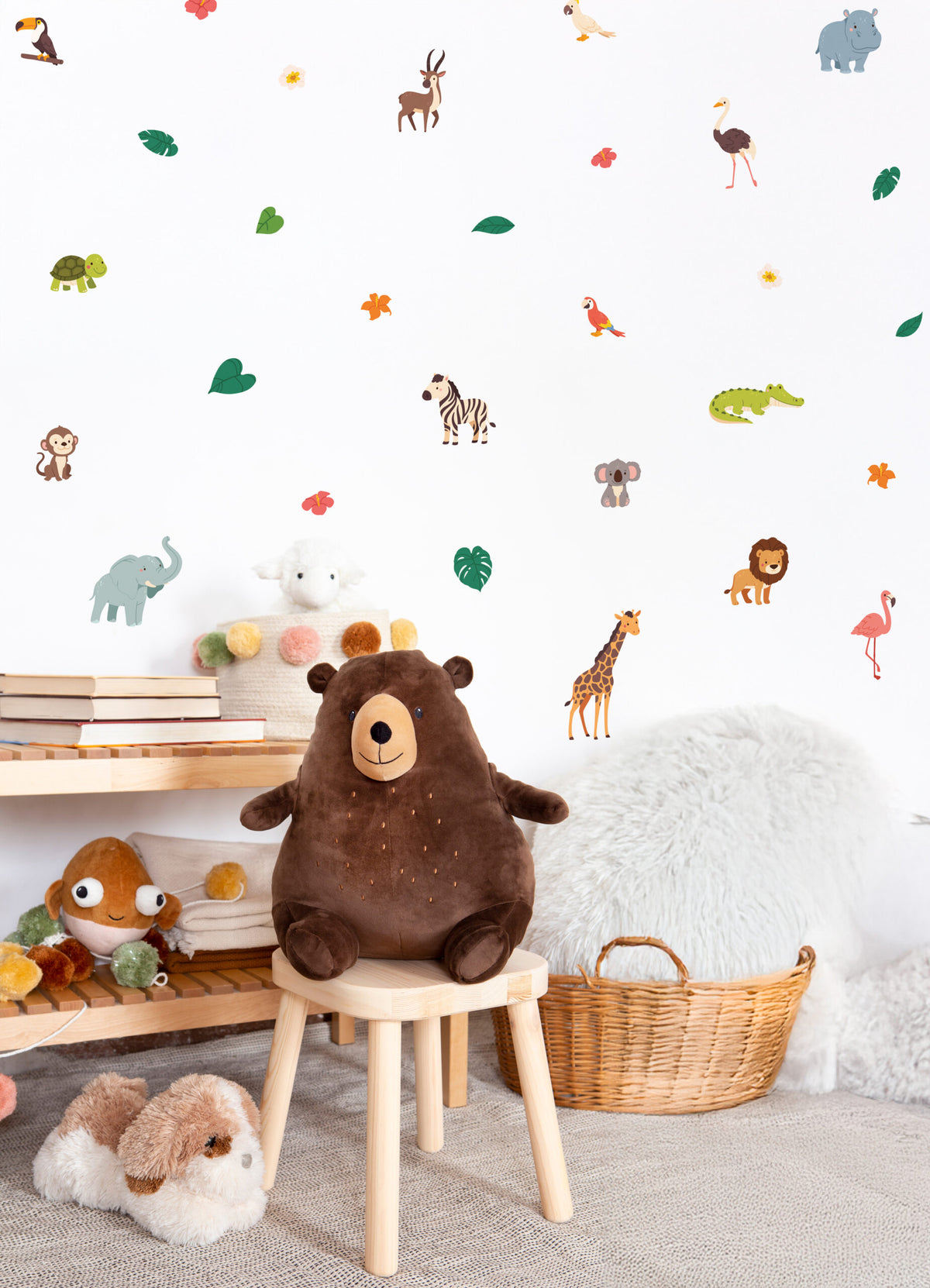 Wall Decals – Safari Animals on wall