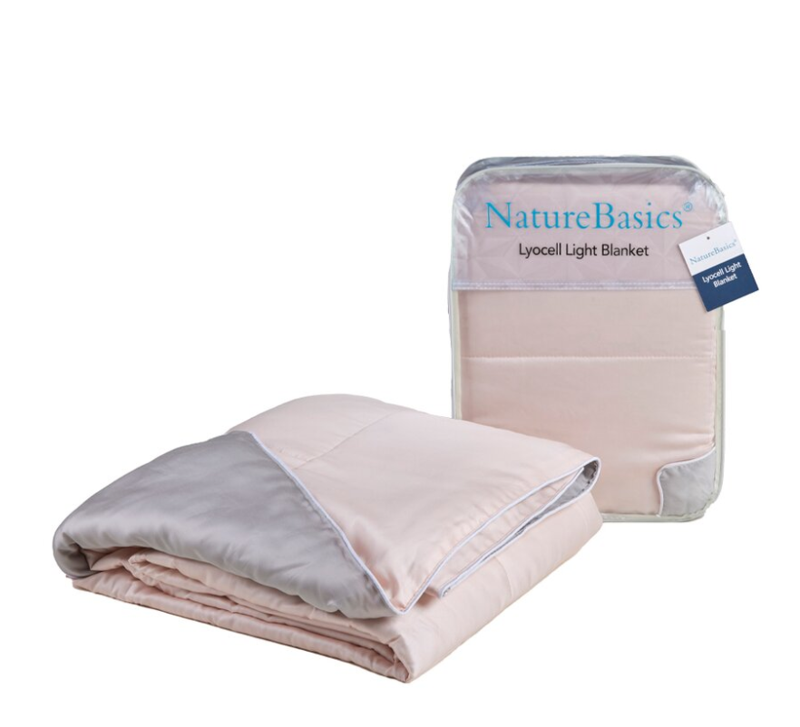 NATURE BASICS LYOCELL LIGHT BLANKET PINK