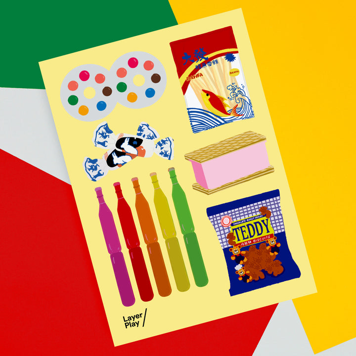 Old School Snacks sheet 3