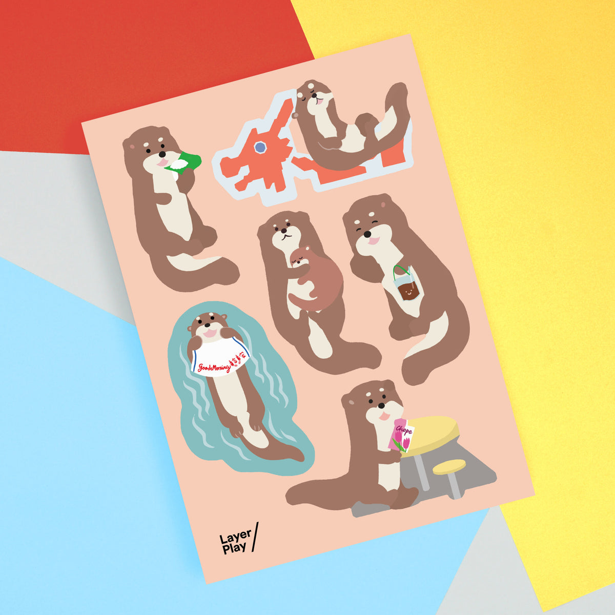 Singaporean Otters sheet 1