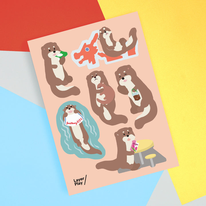 Singaporean Otters sheet 1