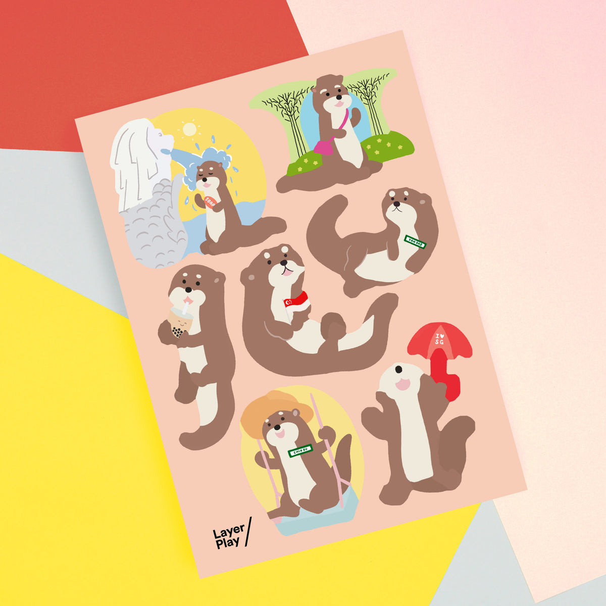 Singaporean Otters sheet 2