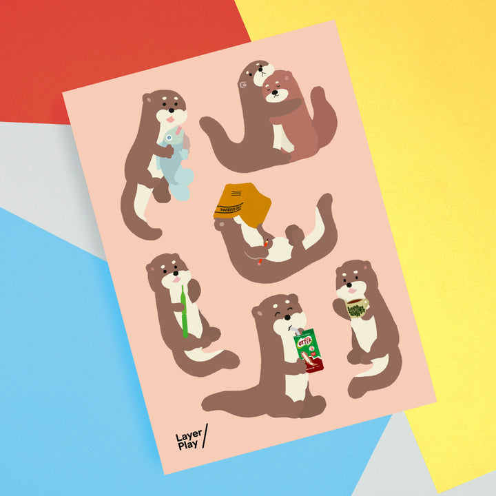Singaporean Otters sheet 3