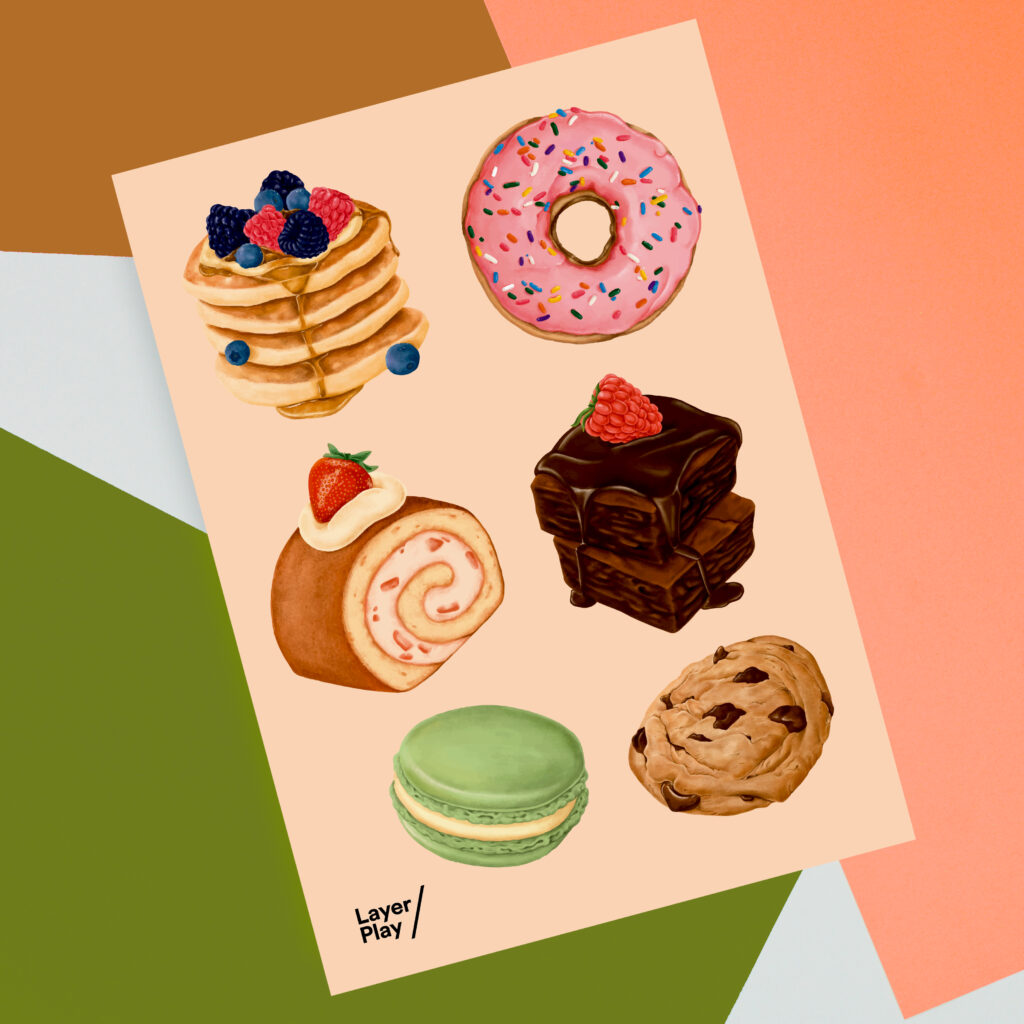 Sweet Desserts sheet 1