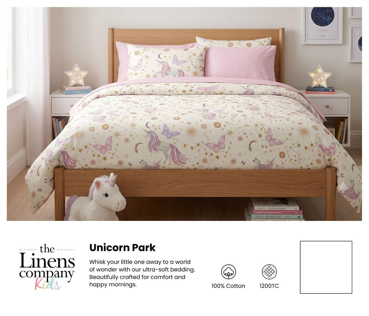 Unicorn Park Single Light Comforter Set