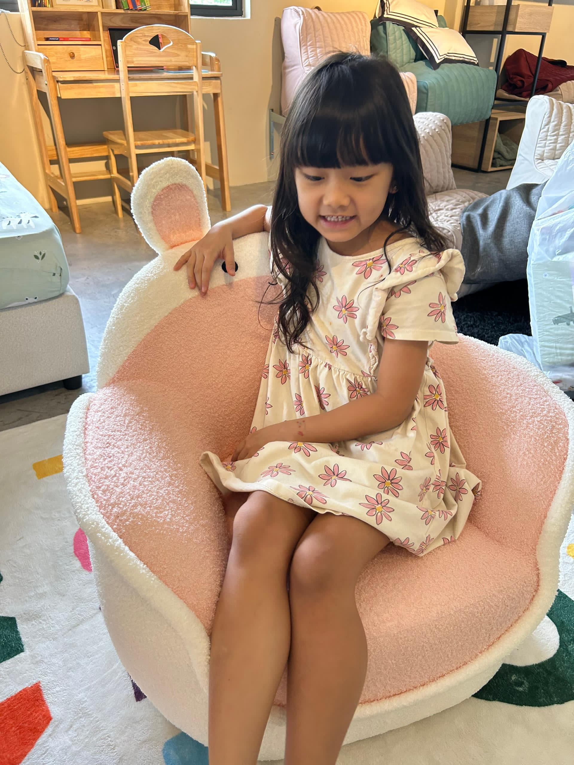 Kids Plush Chair - Rabbit Retreat
