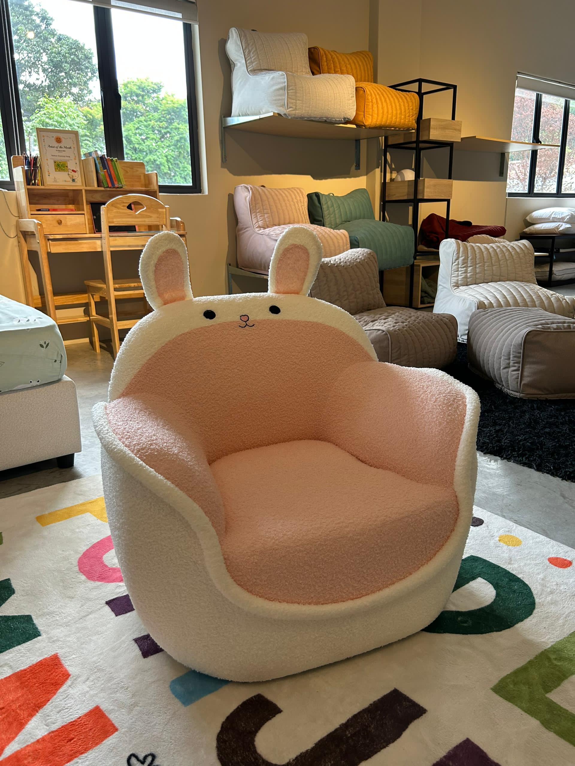 Kids Plush Chair - Rabbit Retreat