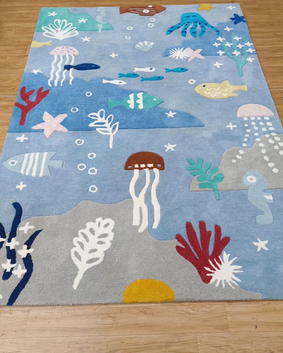 Ocean Fish 3D Kids Rug