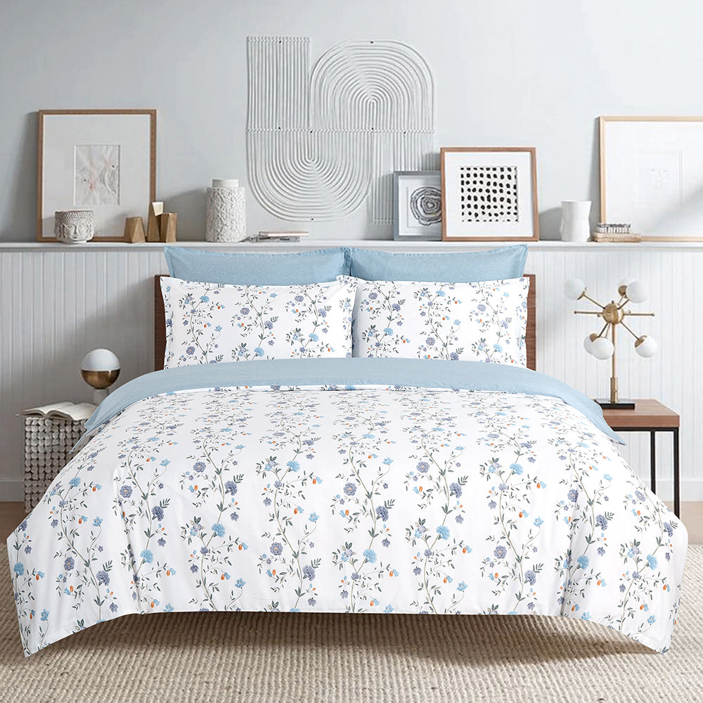 elise: Summerhill Light Comforter 140x210cm inclusive of 2 Pillow Cases 100% Cotton 930TC