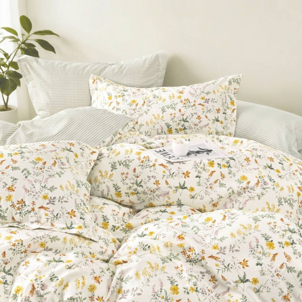 100% Cotton 930TC Single Light Comforter + 2 Pillow Case Set - Tapestry