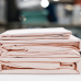 elise: 100% Cotton 700TC Pink Plain Dyed Fitted Sheet Set