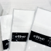 elise: 100% Cotton 700TC White Plain Dyed Fitted Sheet Set