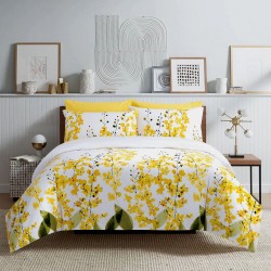 elise: 100% Cotton 930TC 240x250cm Light Comforter + 2 Pillow Case Set - Christy